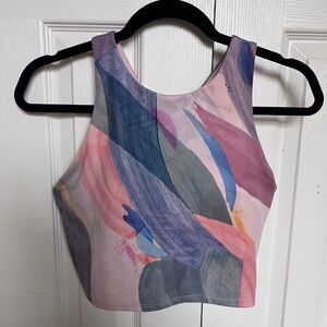 Athleta Conscious Crop Bra A-C in Vibrance Orchid Pink